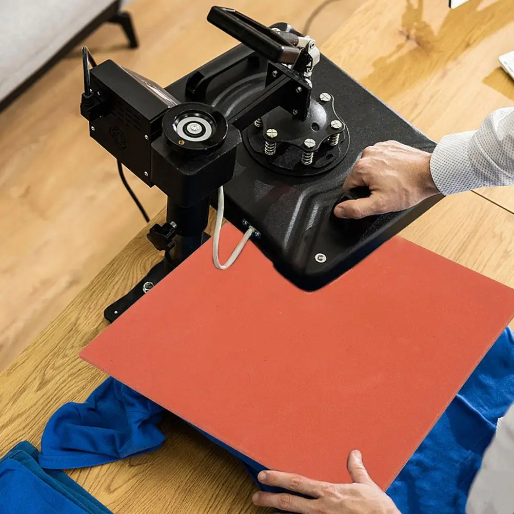 Silicone Foam Board Gasket 8mm 15x15cm Red Pad Wear Resistant Insulation Mat Transfer Machine Stamping Pillow