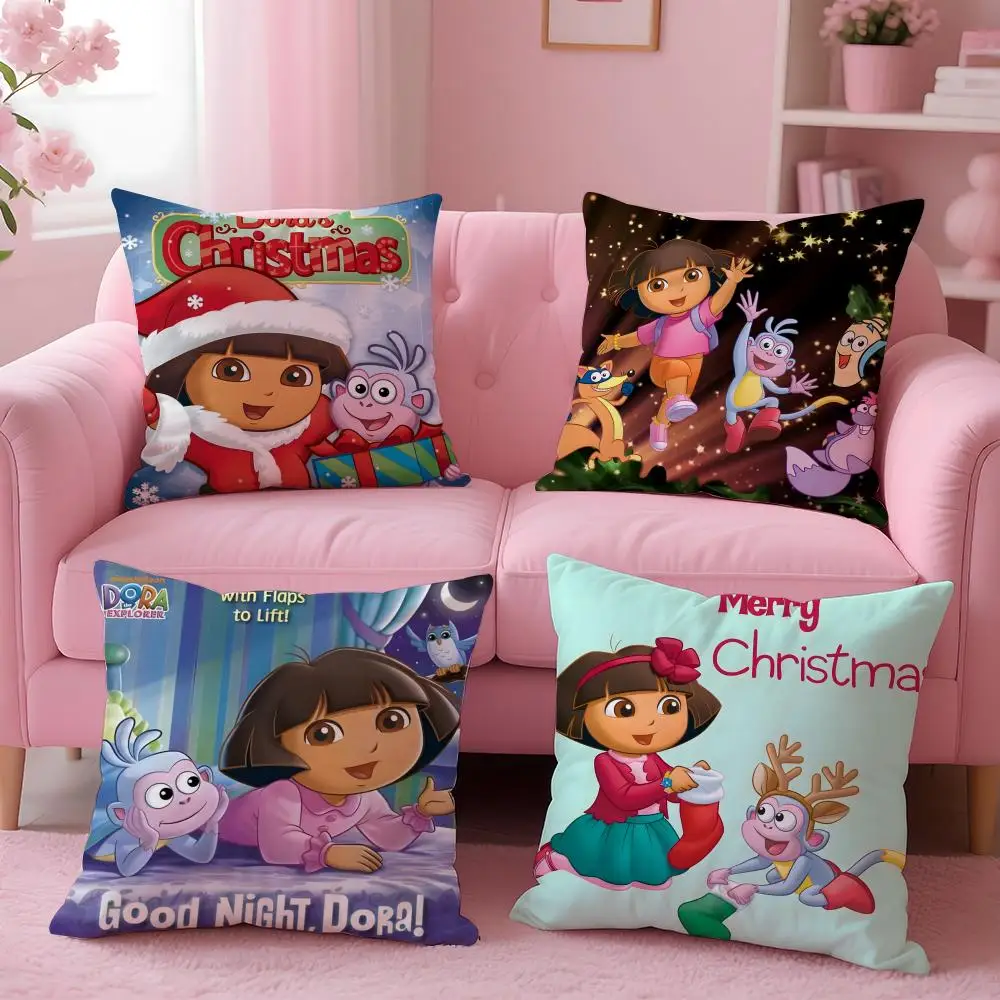 

Чехол на подушку в стиле аниме D-Dora the ExplorerS, удобная двусторонняя наволочка, идеально подходит для автомобильного дивана, спальни и Beyond