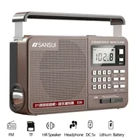 Radio Portable AM FM SW Shortwave Radios Multiband Radio Battery Operated Big Speaker ATS LCD Screen Display Clock For Senior