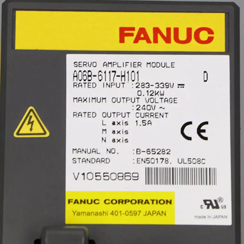 

A06B-6117-H101 New Fanuc Servo Driver IN STOCK Fast ship