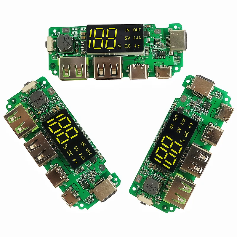 18650 Charging Board Dual USB 5V 2.4A Mobile Power Bank Module 186 50 Lithium Battery Charger Board Circuit Protection