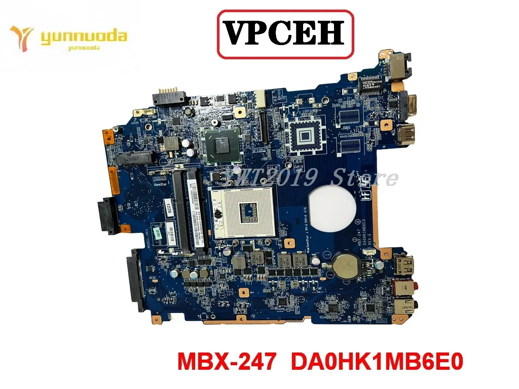 

Original For SONY VPCEH VPC-EH MBX-247 Laptop Motherboard HM65 DDR3 DA0HK1MB6E0 Tested Good Free Shipping