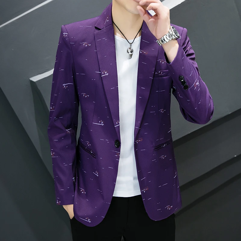 2024 New Casual Fashion Handsome Suit Youth Korean Version Slim-fit Trend Men\'s Suit Blazer Hombre  Veste Costume Homme Luxe