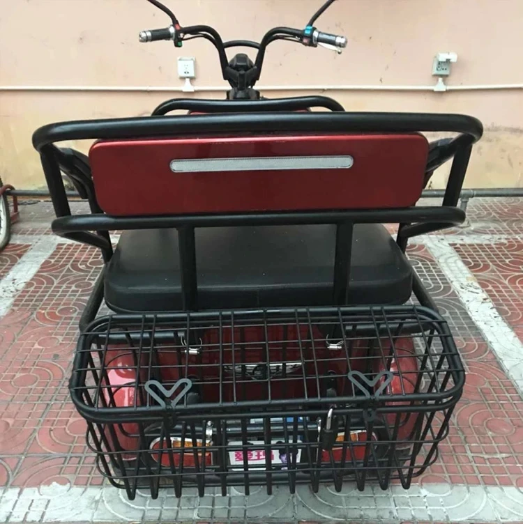 Large Capacity Bicycle Basket Motorcycle/Electric Tricycle/Electric Vehicle Rear Basket with Bag and Installation tools 자전거 광주리