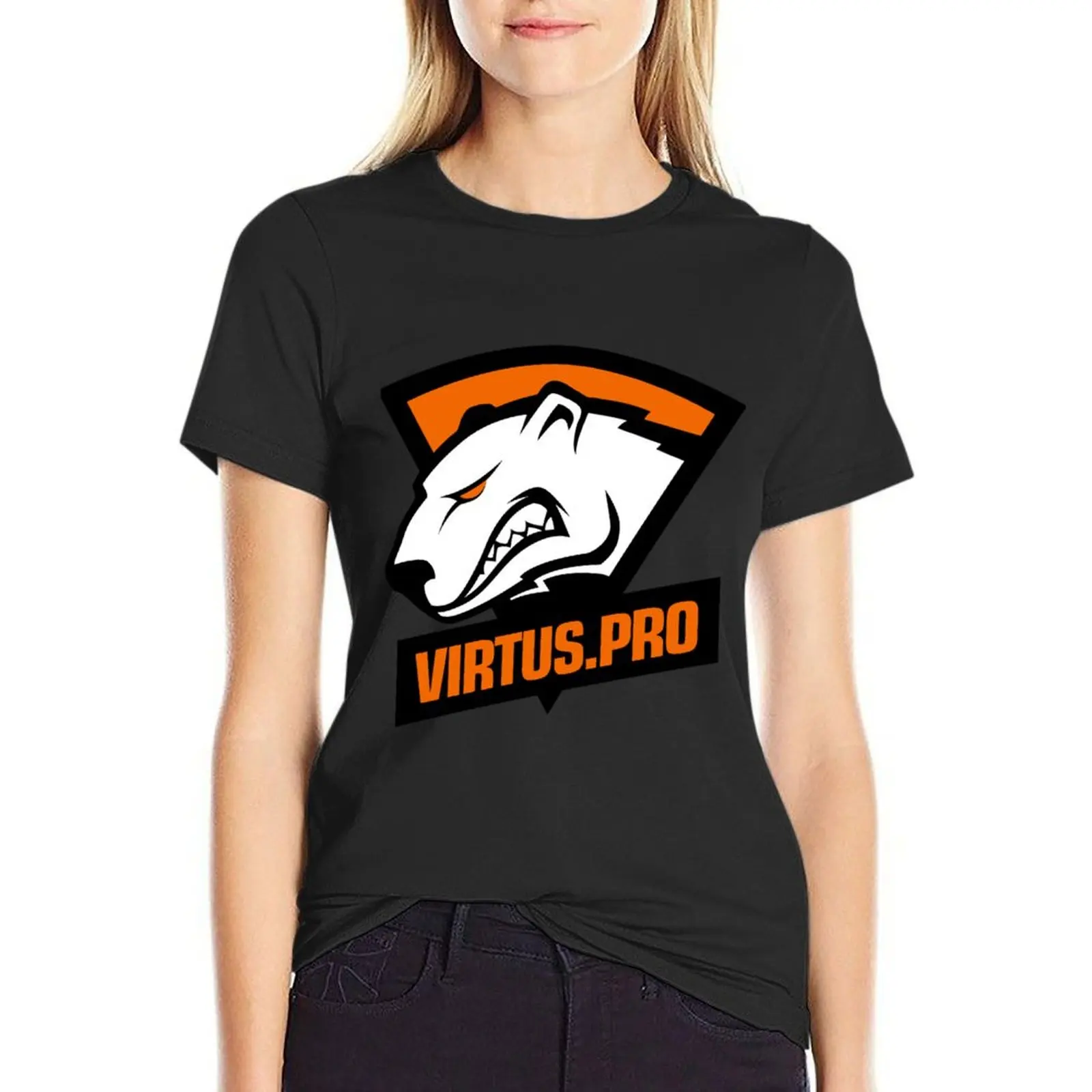 Team: Virtus Pro T-Shirt Schattige Kleding Esthetische Kleding Tops T-Shirt Jurk Voor Vrouwen Lang