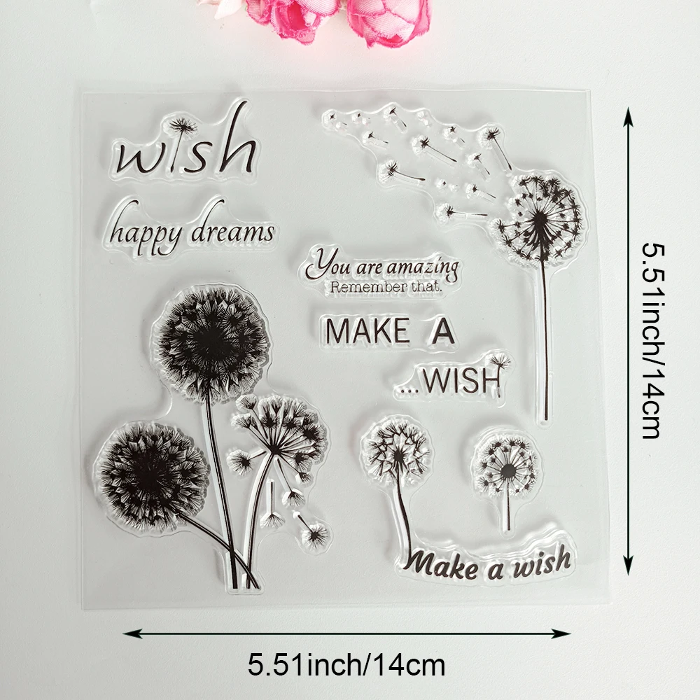 Beautiful Blooming Flowers Clear Stamps/Seal For DIY Scrapbooking Card Making Album Decorative Spring Silicone Stamp Craft