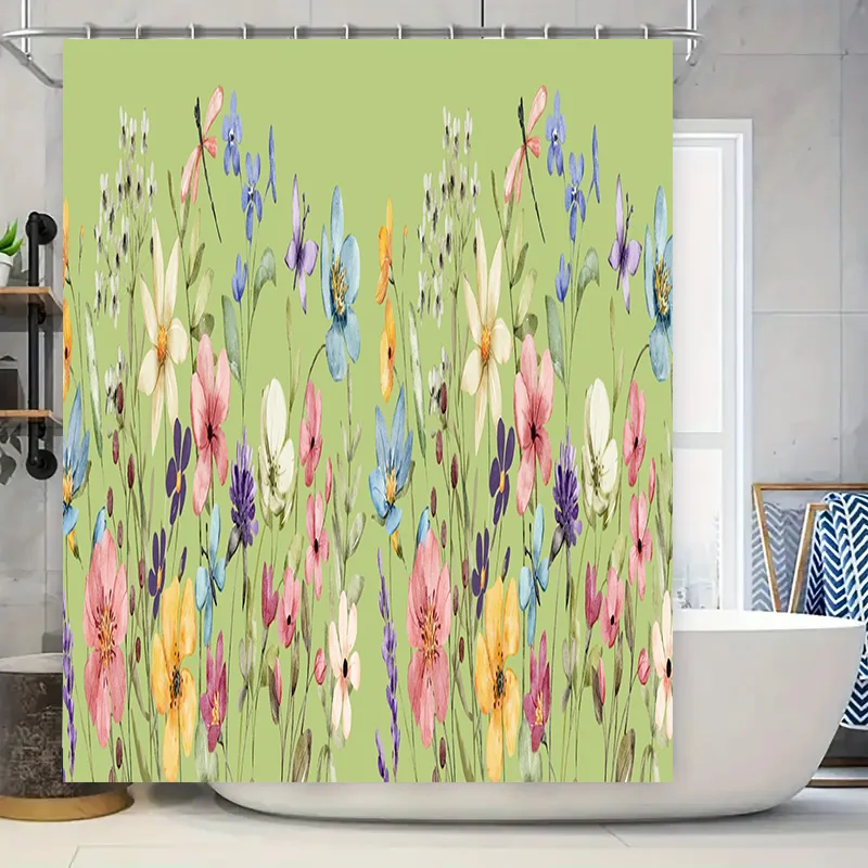 Green Floral Shower…