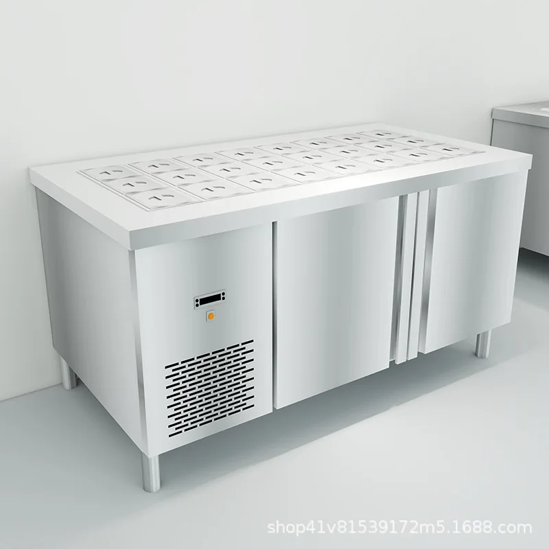 

Pizza Table Sprinkler Taiwan Commercial Pizza Refrigerated Display Cabinet