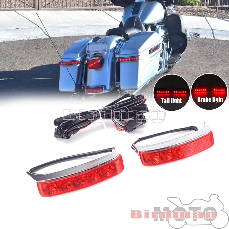 

Motorcycle Saddlebag LED Stop Tail Brake Running Light For Harley Touring Road King Road Electra Street Glide CVO Ultra Limited