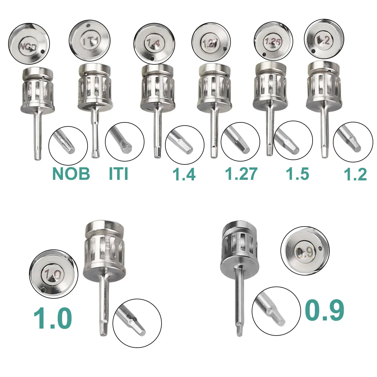 1Set Dental Universal Implant Torque Screwdrivers Wrench Kit 15-70NCM Ratchet Drivers Dentistry Implanttology Prosthetic Tools