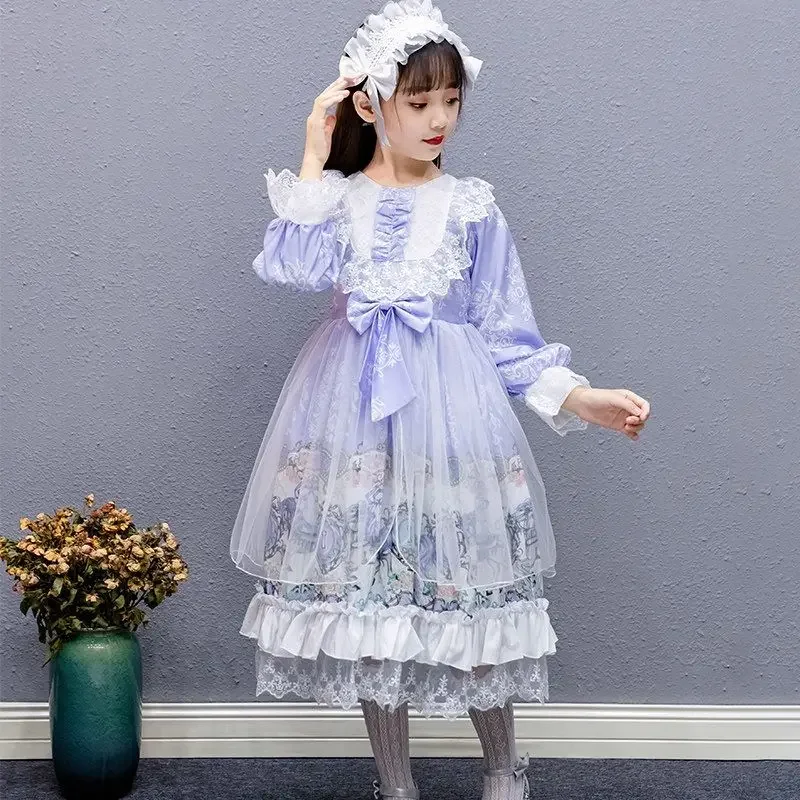 فستان الأميرة لوليتا للفتيات ، فستان خيالي ، عيد الهالوين ، حفل الكرنفال ، التانغو ، الكرة ، تأثيري ، هدايا عيد الميلاد