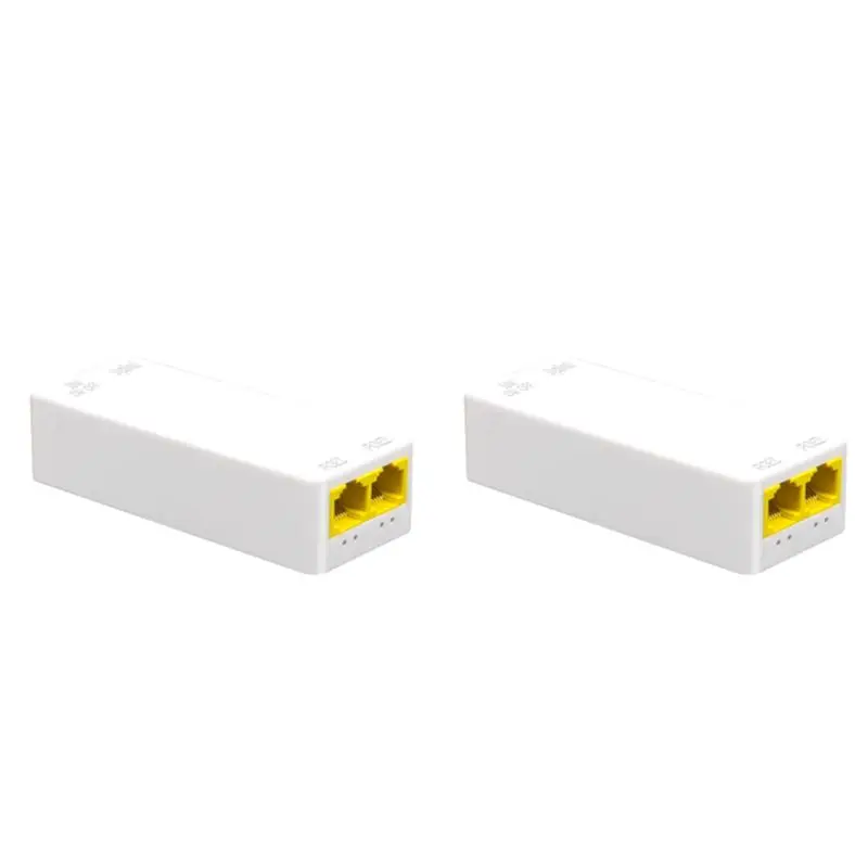 

Ingenious-2X 2 Port POE Repeater 10/100Mbps 1 To 2 Poe Extender With IEEE802.3Af/At Plug&Play 48V For Poe Switch NVR IP Camera A