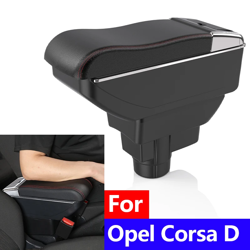 

Armrest for Opel Corsa D Center Console Storage Box with Cup Holder Car Interior Accessories Organizer