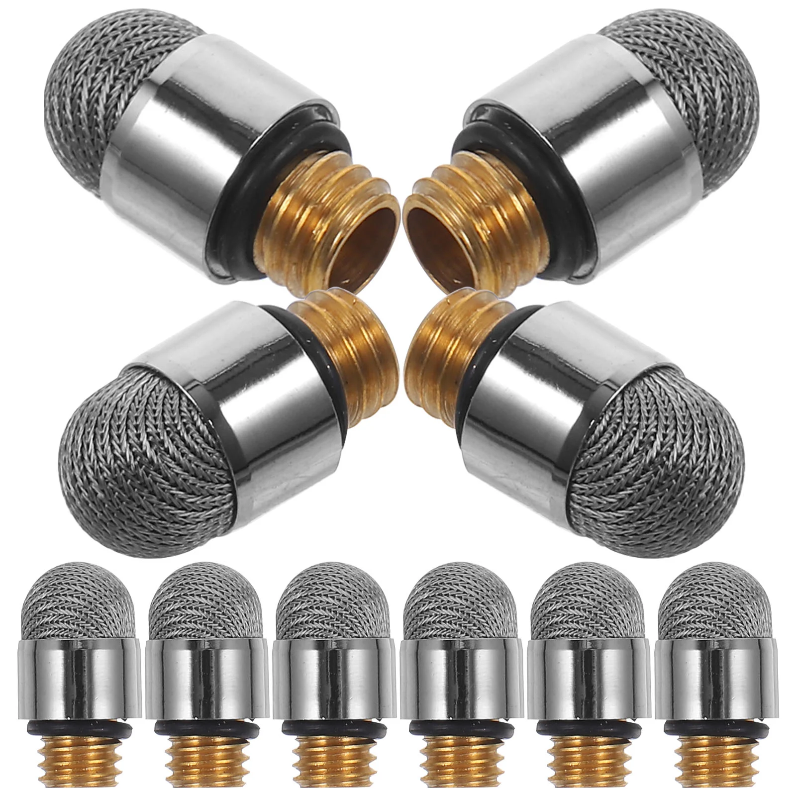 

10 Pcs Disc Pen Tip Capacitive Suction Cup Conductive Fiber Cloth (nano Silver Wire Tip) Stylus Supplies Tips for Touch Screens
