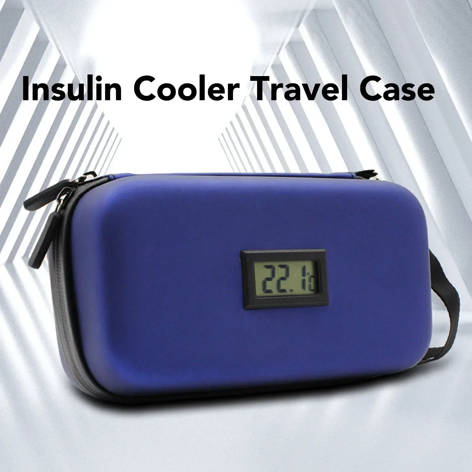 

Insulin Cooler Bag Portable Mini Travel Insulin Cooling Case Medical Heat Insulation Pouch Diabetic Supplies Temperature Display