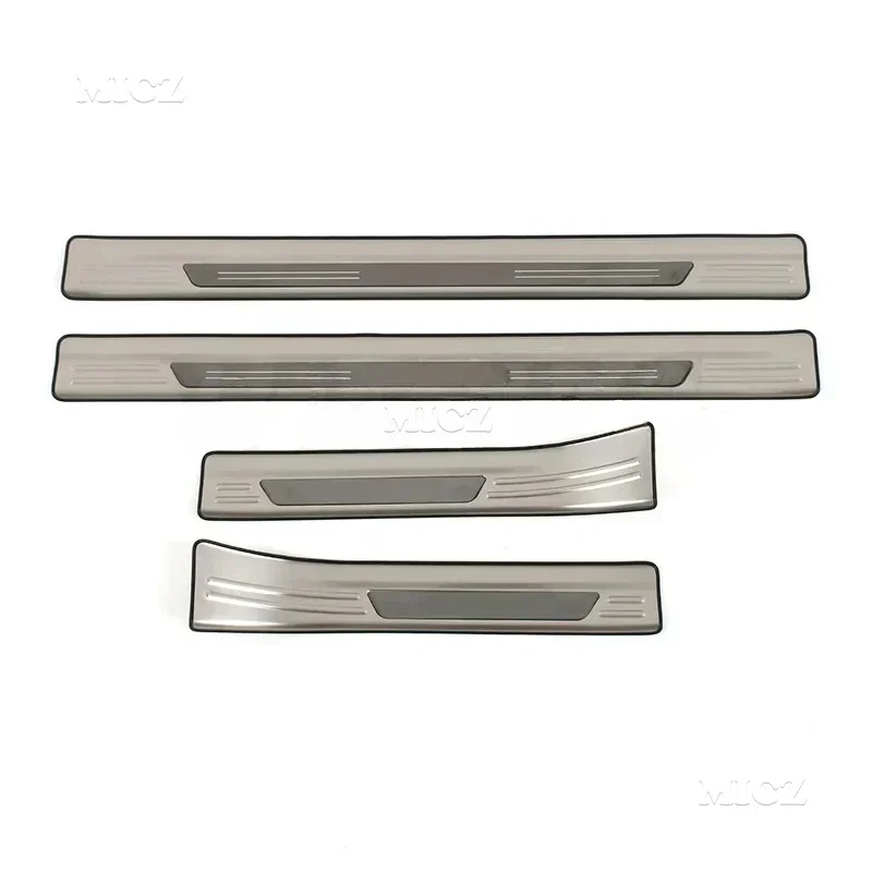 For NISSAN QASHQAI E-Power J12 2023 2024 Car Styling Stainless Steel External Door Sill Scuff Plate Guard Sills Protector Trim