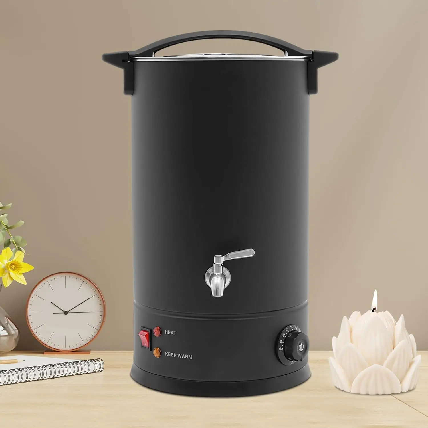 Elektrischer Wachsschmelzofen 15L، 1800W Wachsschmelzer For Die Kerzenherfigur، مجموعة Kerzenherfigures DIY