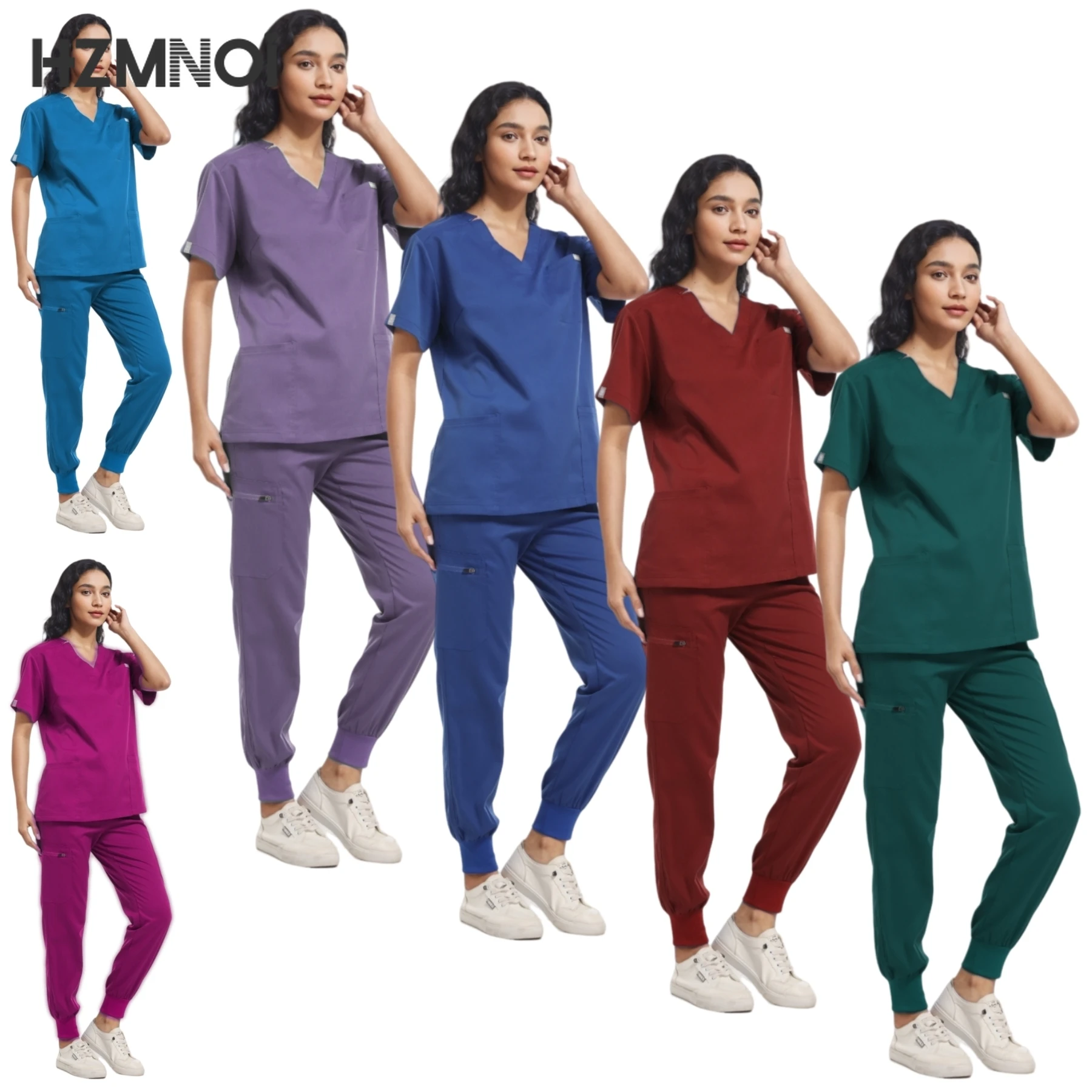 

New Fashion Nurse Doctor Nursing Uniforms Pharmacy Operating Room Clinic Working Clothing Medical Scrubs Sets Surgical Uniforms