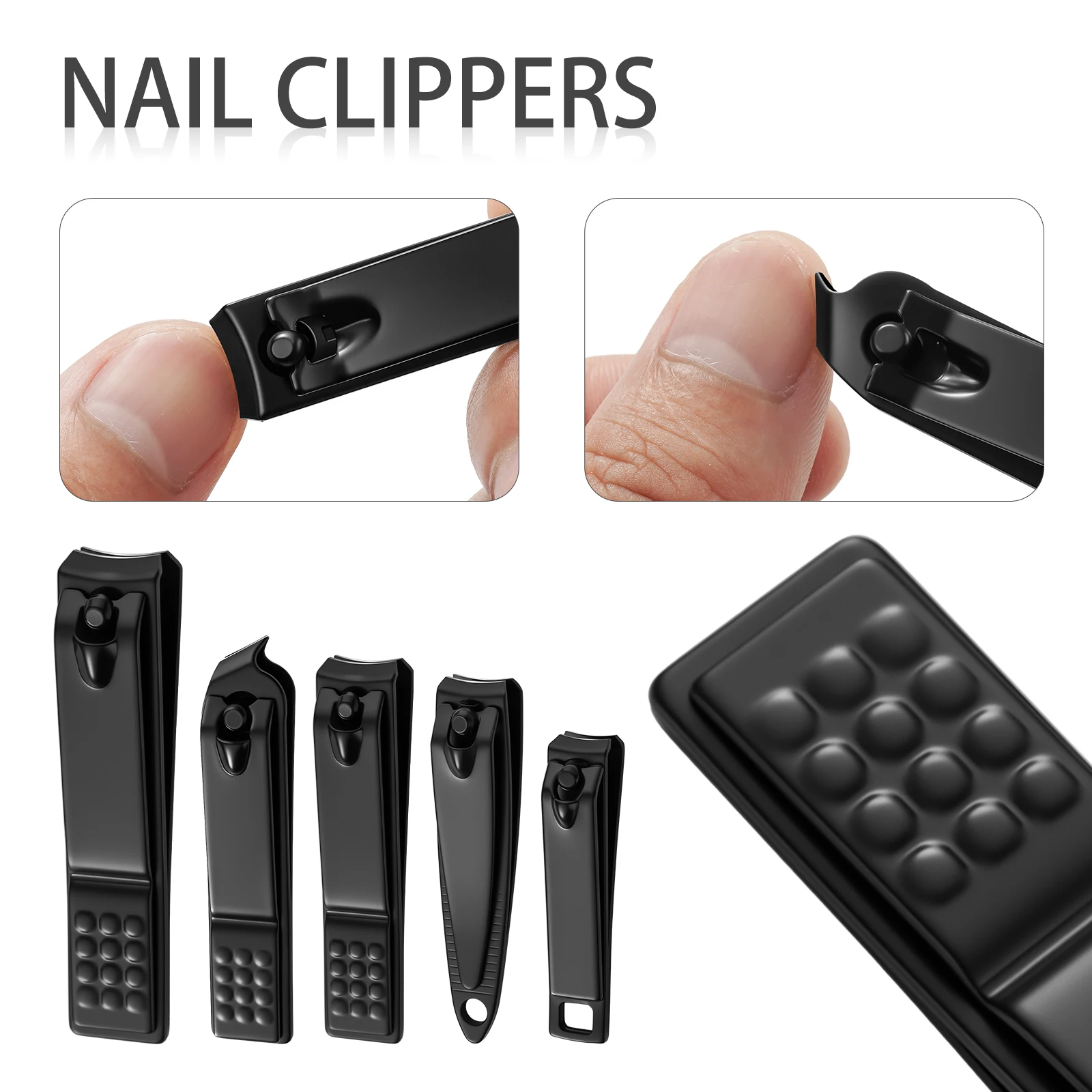 32-delige professionele nagelknipper pedicure schaarset roestvrij staal draagbare manicure nagelknipper gereedschapsset, voor mannen en vrouwen