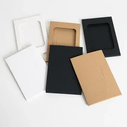 Envelope De Papel Kraft para Convites, Mensagem De Caixa De Presente, Casamento, Cartas De Negócios, Suprimentos De Saco De Armazenamento, 300g, 16x10,5x0,5 cm, 50Pcs por Lote