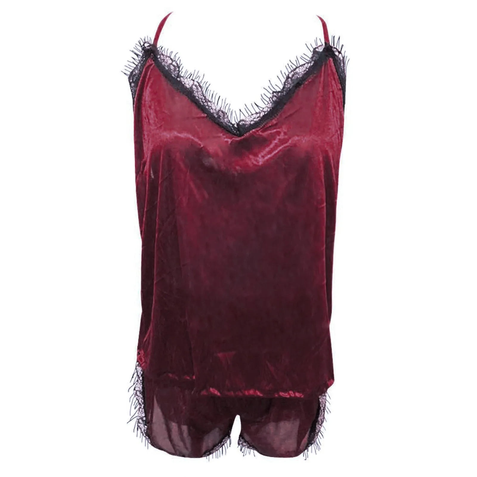 Sexy dámské spodní prádlo sety na spaní květinová krajka tílko sling spodní prádlo a kalhotky sada sexy spodní prádlo módní pyžamo sada pro ženy - náhled 5