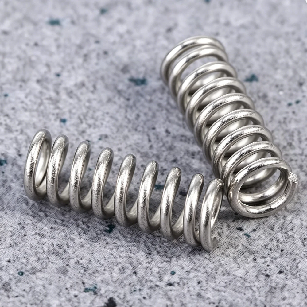 50Pcs Stainless Steel Compression Springs 1.2x7.5x20mm 3D Printer Heated Bed Leveling Spring Extruder Support Parts