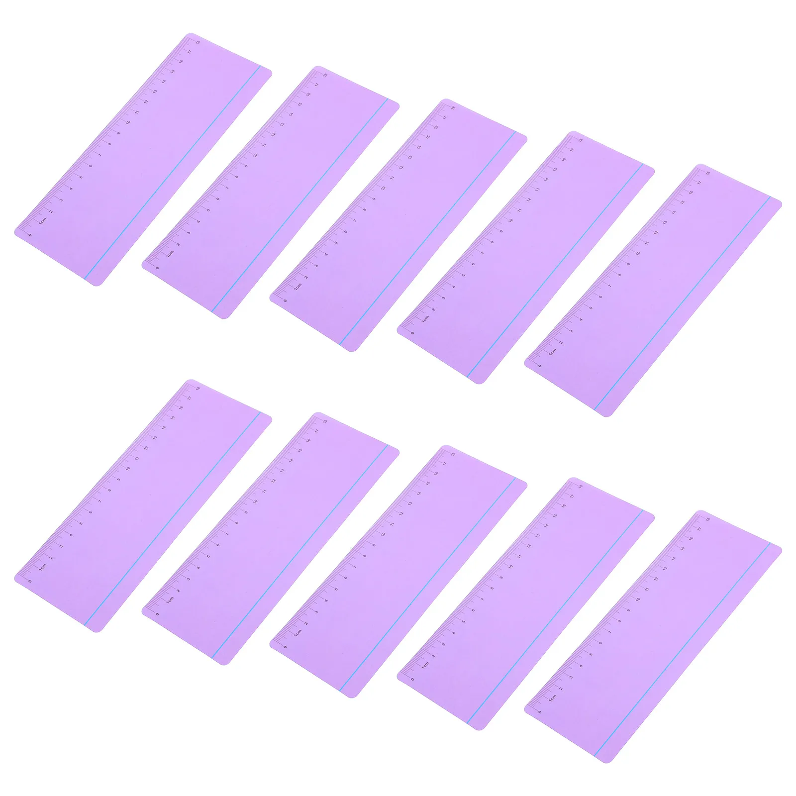 

10pcs Kids Bookmarks Tools Measurement Strips Reading Pointers Trackers Scale Dyslexia Reading Overlays Student Aids
