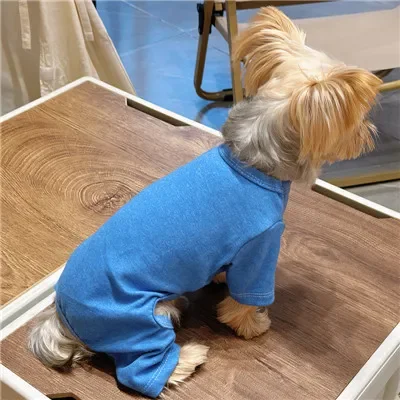 1 szt. ubrań dla psów z czystej bawełny 5 kolorów Piżama dla psów Onesies dla małych średnich psów Puppy Kitten Jumpsuit Ropa Invierno Para Perros