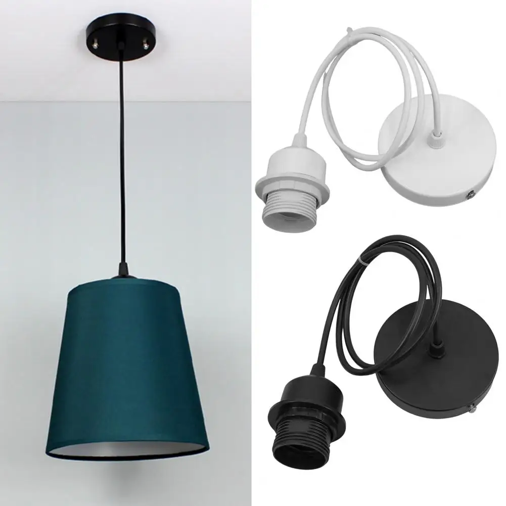 matte black pendant lamp socket E26 E27 antique edison lampholder