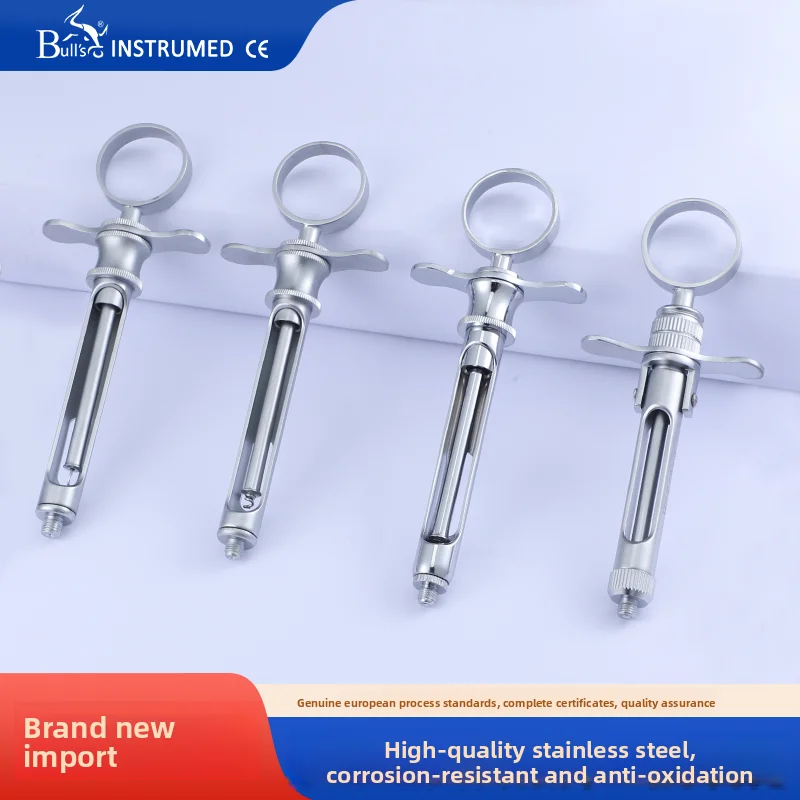 

Bulls Instrumed Intl Dentistry Injection Syringe Hook-headed Sharp Head Stainless Dental Aspirating Syringe Surgical Instrument