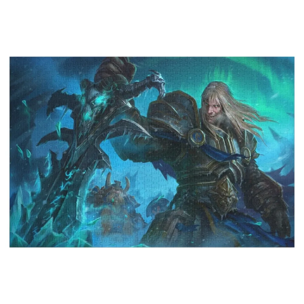 Arthas Wallpaper Jigsaw Puzzle Personalised Customizable Gift Personalized Name Wood Photo Personalized Puzzle