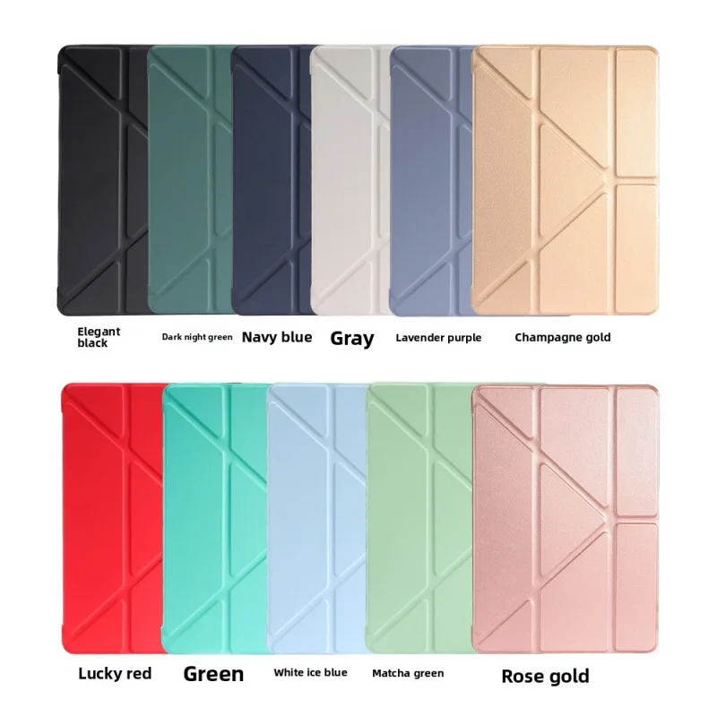 

Защитный чехол для iPad 9.7, AIR5, трансформируемый, Y-образный, кожаный, для mini3/4, легкий, силиконовый, 10.2, мягкий, однотонный.