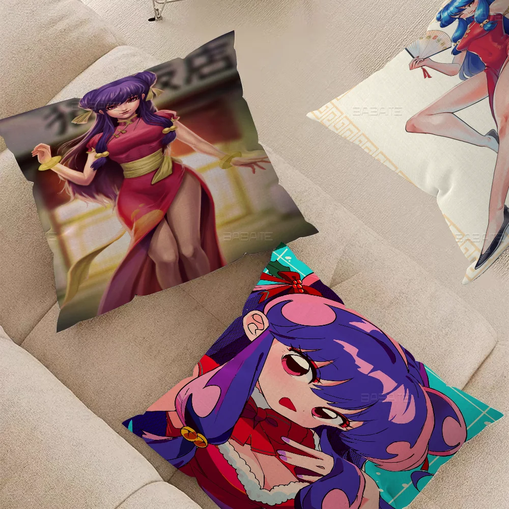 Anime R-Ranma 2 Stitch Lucky Dragon Pillow Cover Sofa Cushion Cover Home Room Decoration Children Gift