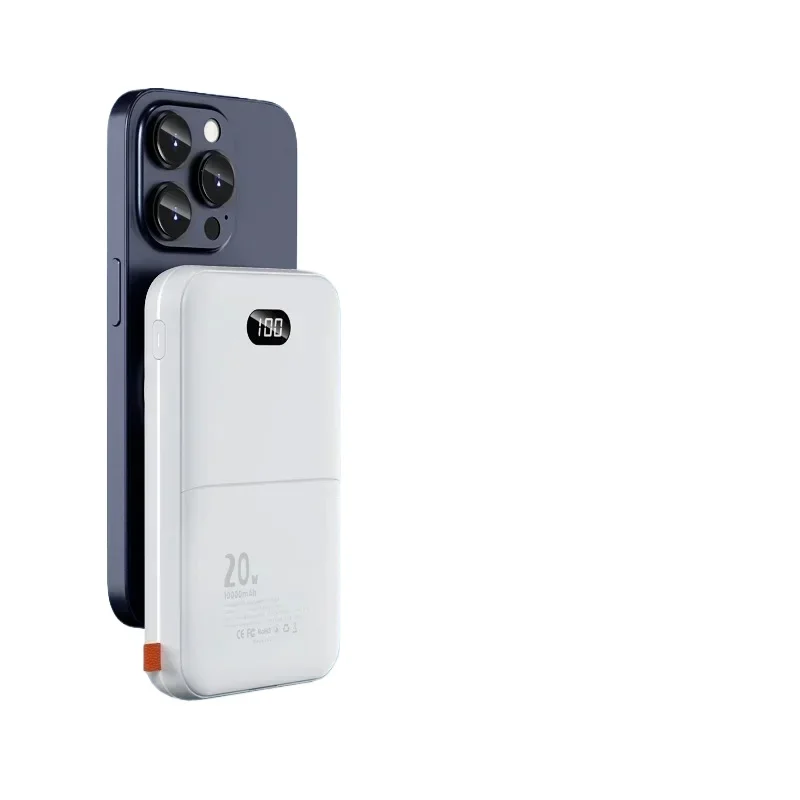 For Apple Watch IPhone Portable Power Bank Wireless Magnetic Fast Charger With Foldable Stand External Spare Battery 10000mAh