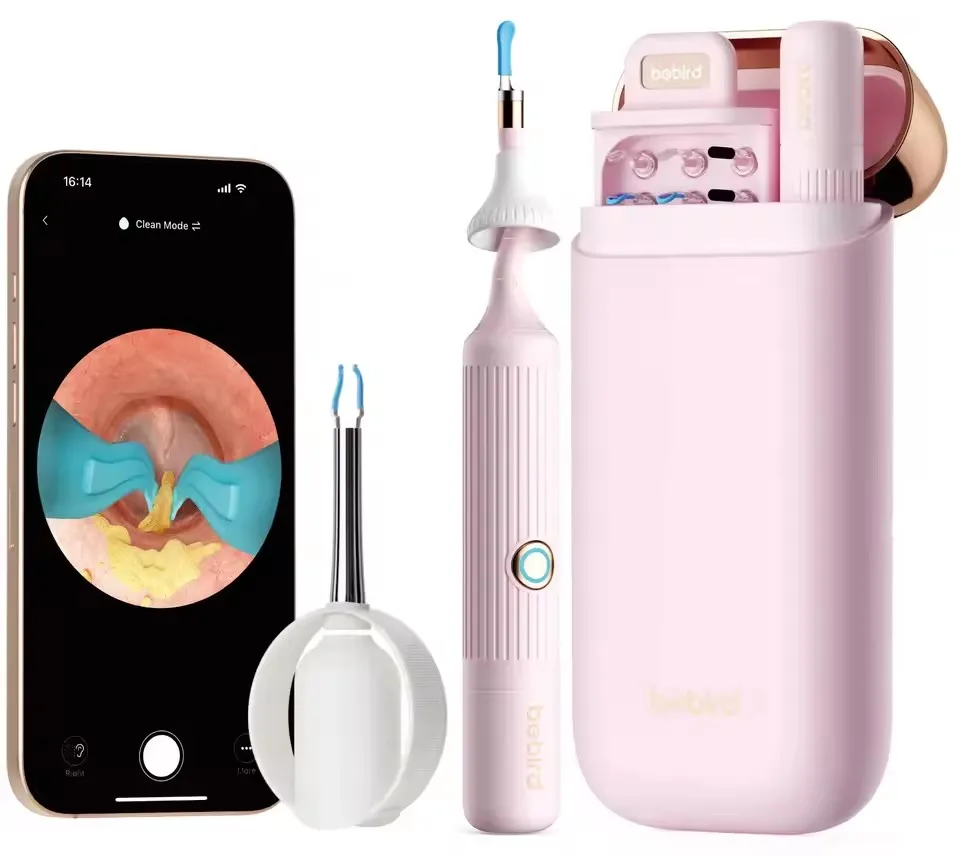الأصلي Bebird EarSight Pro I35R اللون الوردي الكل في 1 الأذن قضيب شمع الأذن إزالة أطقم البصرية الأذن الأنظف انحناء وبأسعار معقولة