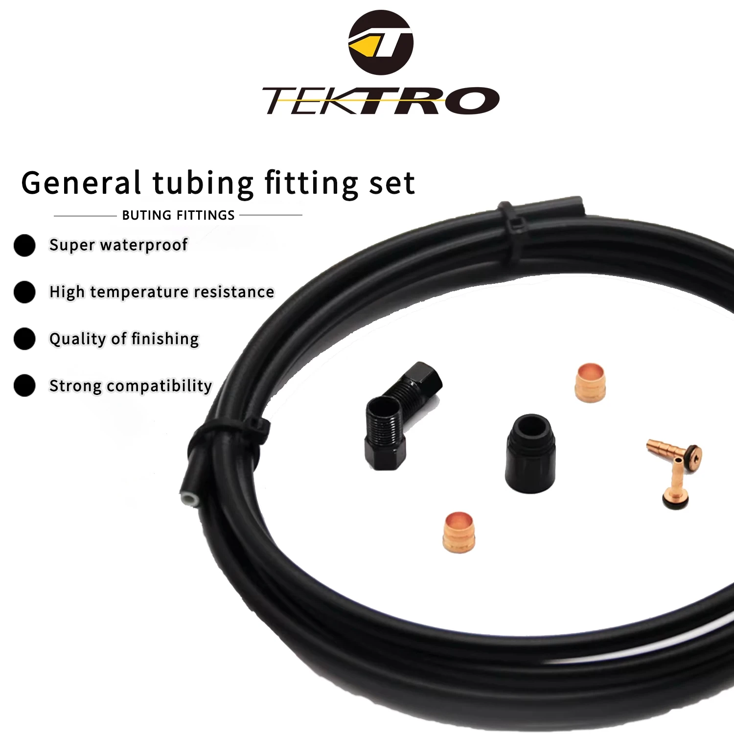 

Комплект шлангов TEKTRO Ø5,5 мм, комплект сменных шлангов высокого давления, шланг гидравлического дискового тормоза