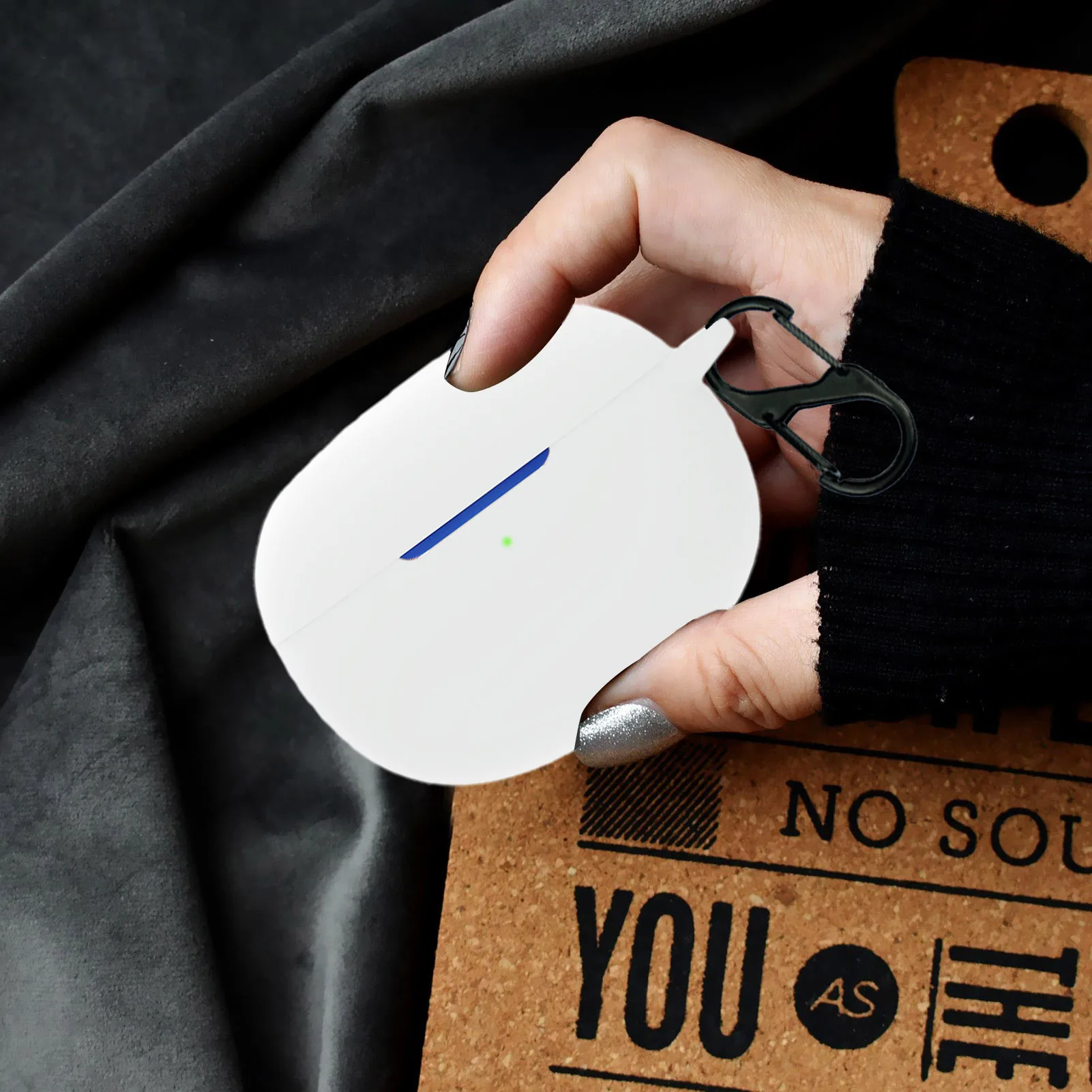 ซิลิโคนสำหรับ Realme Buds Air 3 Carabiner สติกเกอร์ผิวกรณีหูฟังอุปกรณ์เสริม