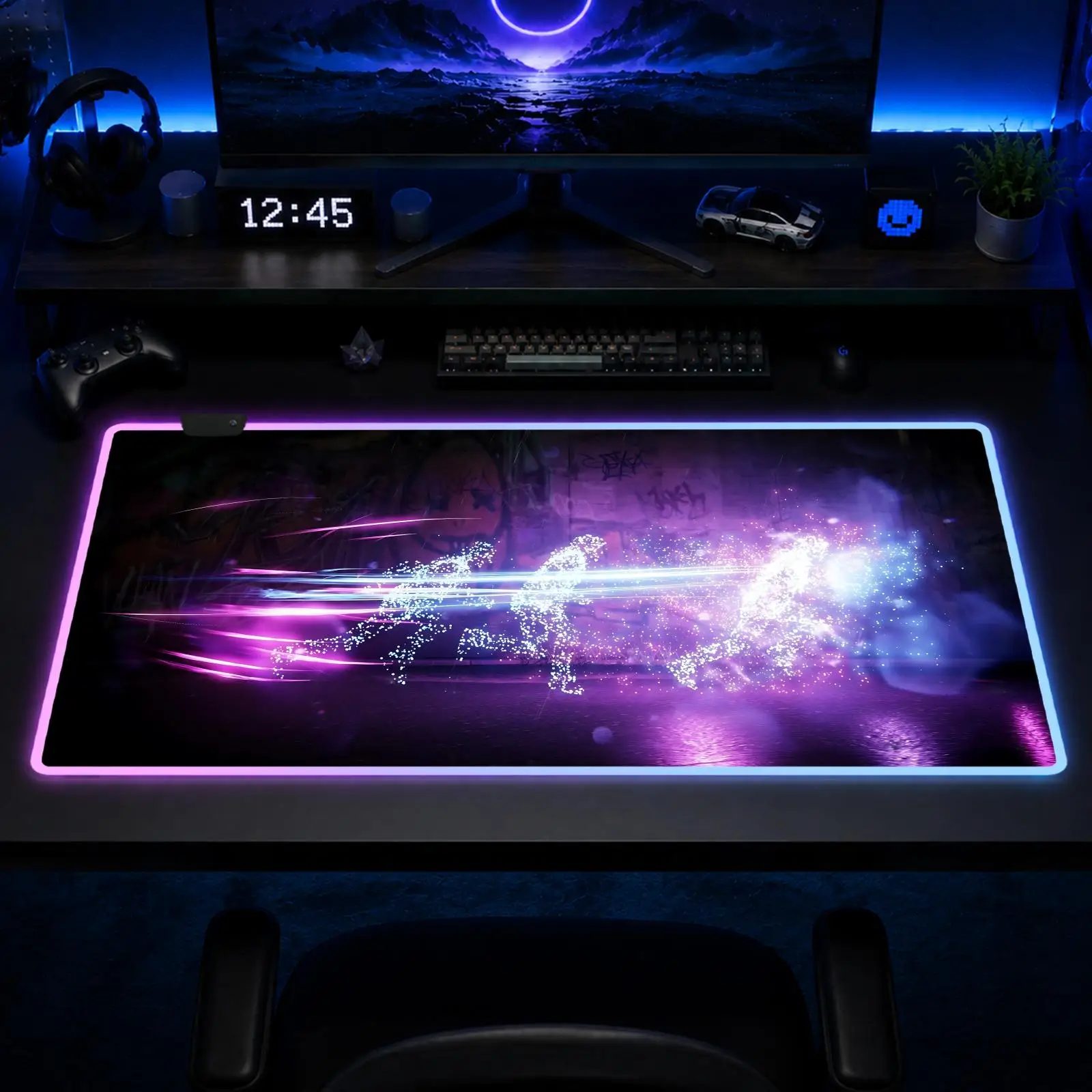Alfombrilla de ratón Infamous Second Son, alfombrilla de ratón para juegos de anime, alfombrillas de escritorio XXL RGB, alfombrillas de mesa LED, alfombrillas de escritorio de goma retroiluminadas