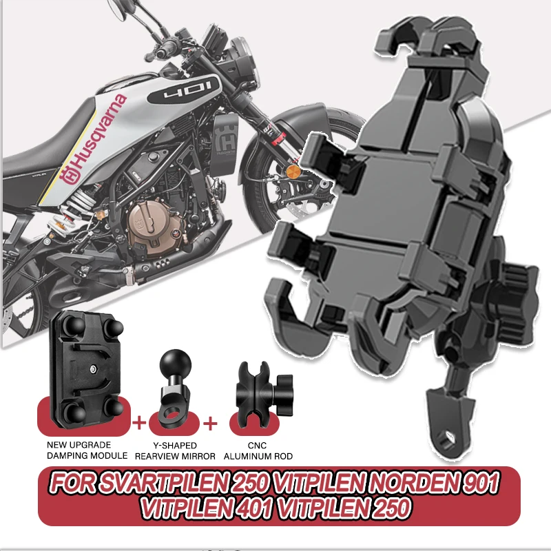 

Для Svartpilen 250 Vitpilen Norden 901 Vitpilen 401 Vitpilen 250 ​ ​ 360 ° Регулируемый держатель для телефона на мотоцикле, кронштейн, подставка