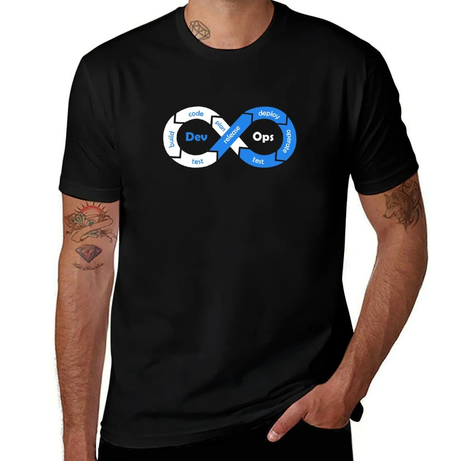 Devops Process Engineer - Blue T-Shirt cotton t shirts high quality T-Shirt