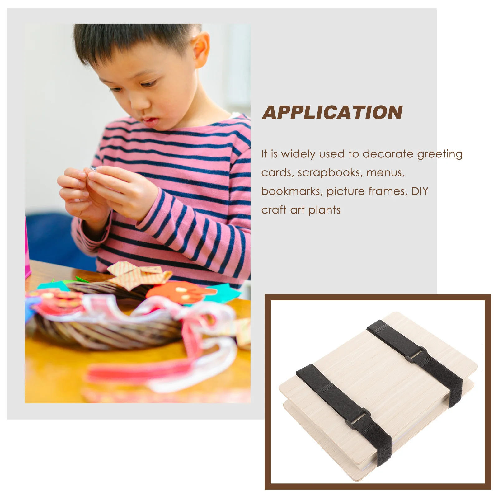 

1Set Flower Pressing Kit Wooden DIY Plants Press Set for Dried Flowers Leaves Embossing Art Craft Gift - Professional Specimen