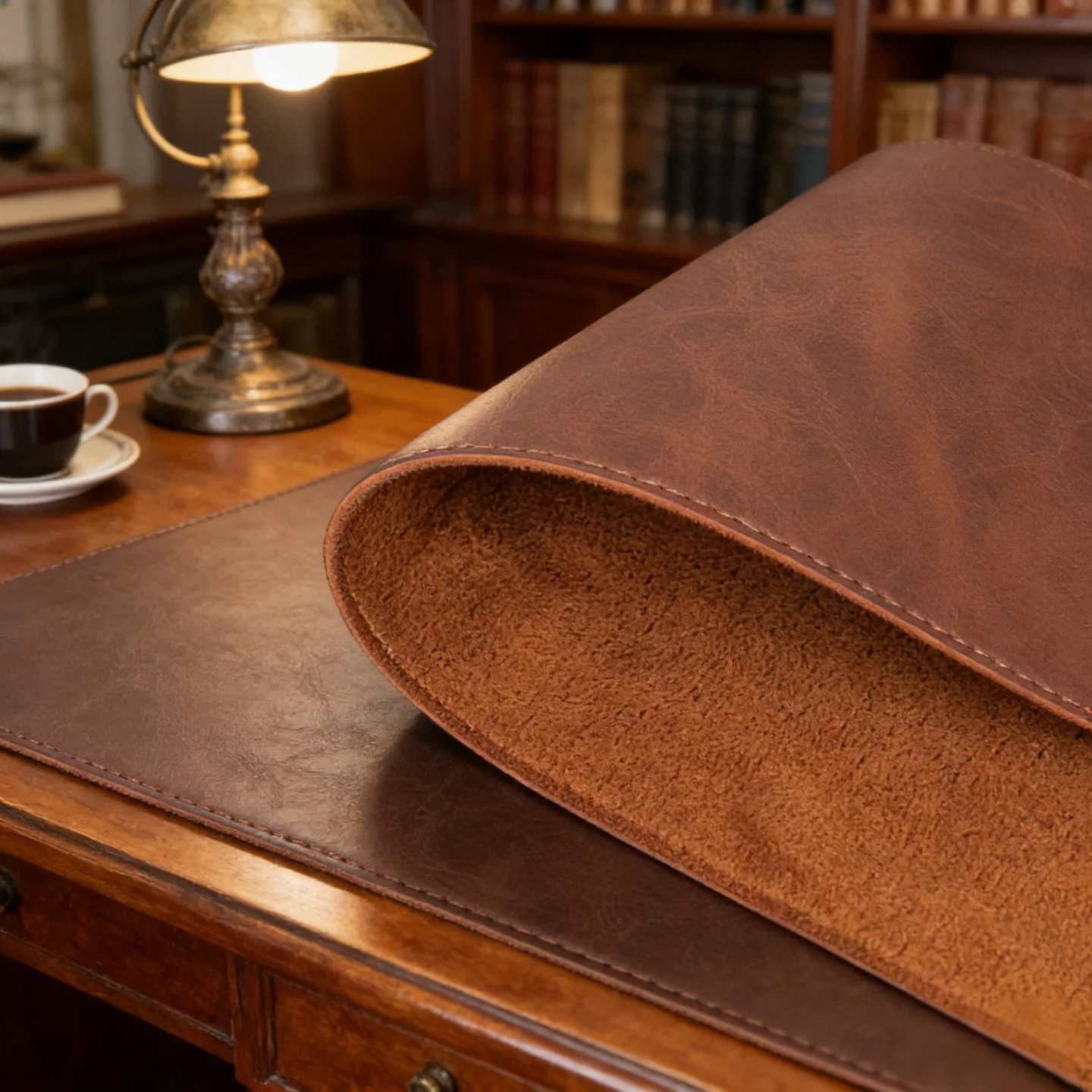 

Настольная промокашка из ультра-гладкой кожи — ощущение роскоши, достатое пространство для клавиатуры, мыши и письма защищает столы и улучшает рабочее место