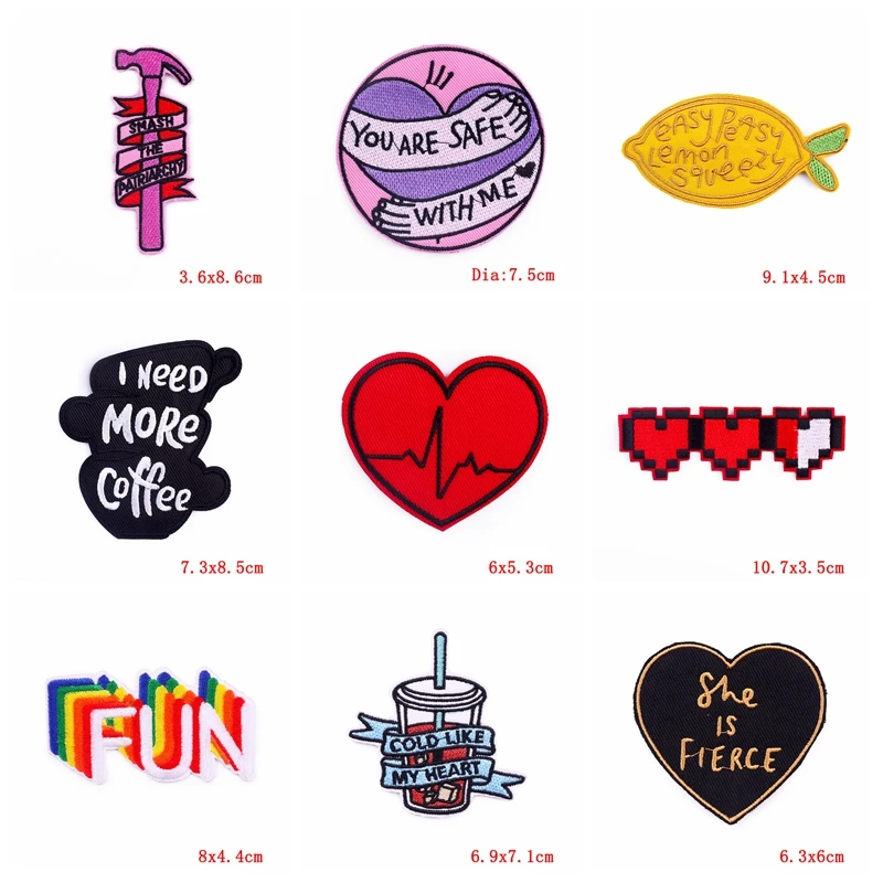 Parche termoadhesivo letras bordado para ropa y mochilas DIY - imagen 5