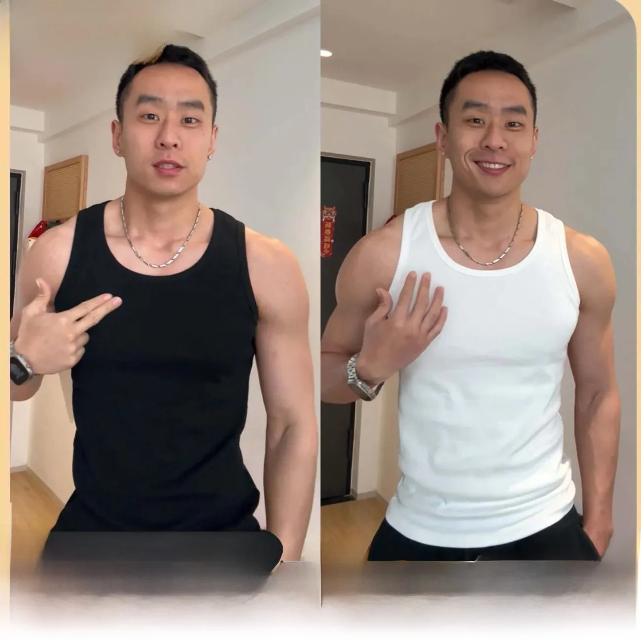American Style Ice Silk Thread Men's Tank Top Sleeveless Comfortable Fitness Sport Sweatshirt Cool Feeling Breathable