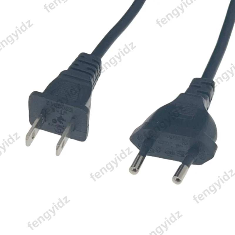 Universal 2Prong Male Plug To IEC320 C17 Female Adapter AC Power Cord For PS4 Pro EU/US Standard Power Supply Charging Cable