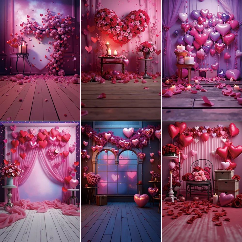 

MOON.QG Women's Birthday Photozone Photocall Backdrop February 14 Valentines Decoration Background Sign Photography Studio Props