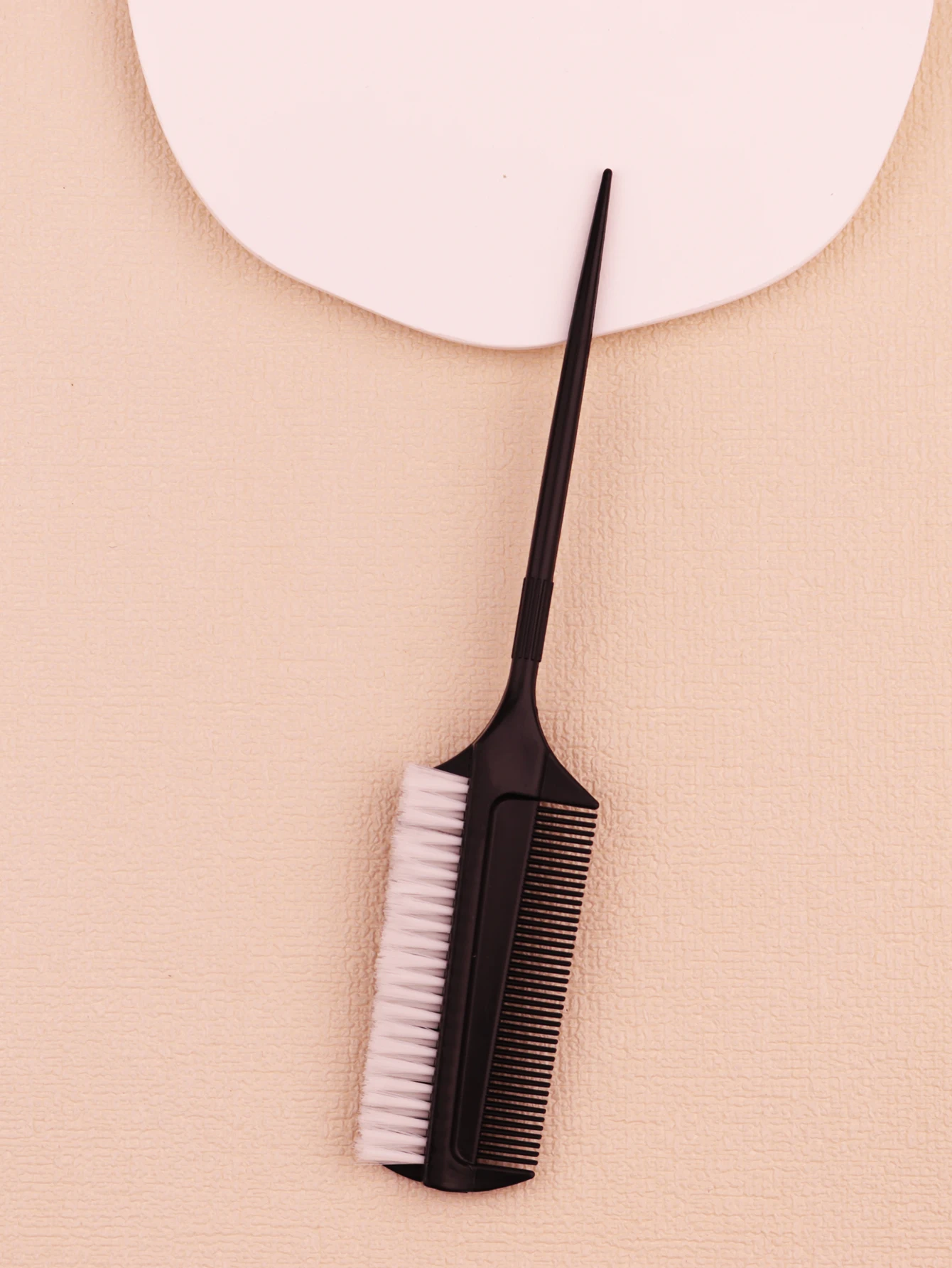 

1pc plastic heat-resistant pointed ponytail double-sided hair comb brush hairstyle hair dye brush Special for real hair wigs