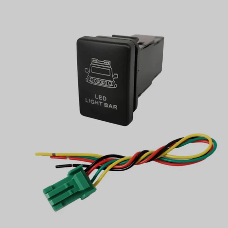 For 2019-2021 Suzuki Jimny  Green Car Led Light Bar Power On Off switch Push button