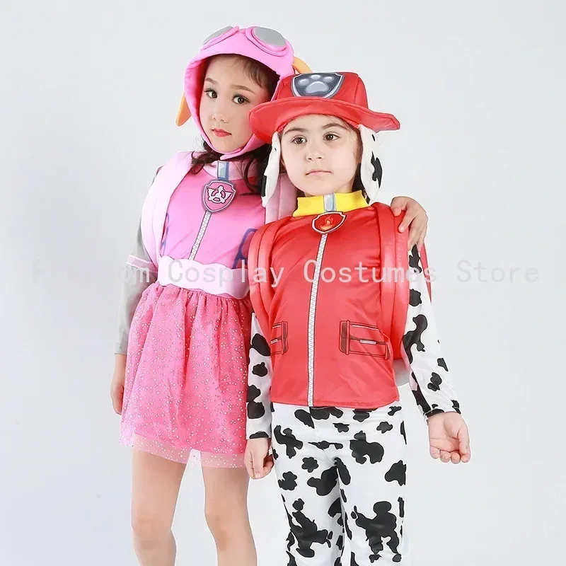 코스프레 어린이 남아 여아 생일 만화 패트롤 도그 라이더 파티 역할 크리스마스 선물 할로윈 의상;3,v'5.t;8