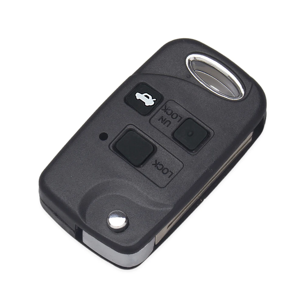 KEYYOU-carcasa para llave de coche remota modificada, 2/3 botones, para Lexus RX300 LS400 LS430 ES330 SC430 IS300 LX470 RX330 RX350 GS300